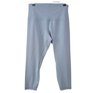 Lululemon Align High Rise Crop Leggings Size 10 Pale Blue Nulu Athletic Yoga 23"